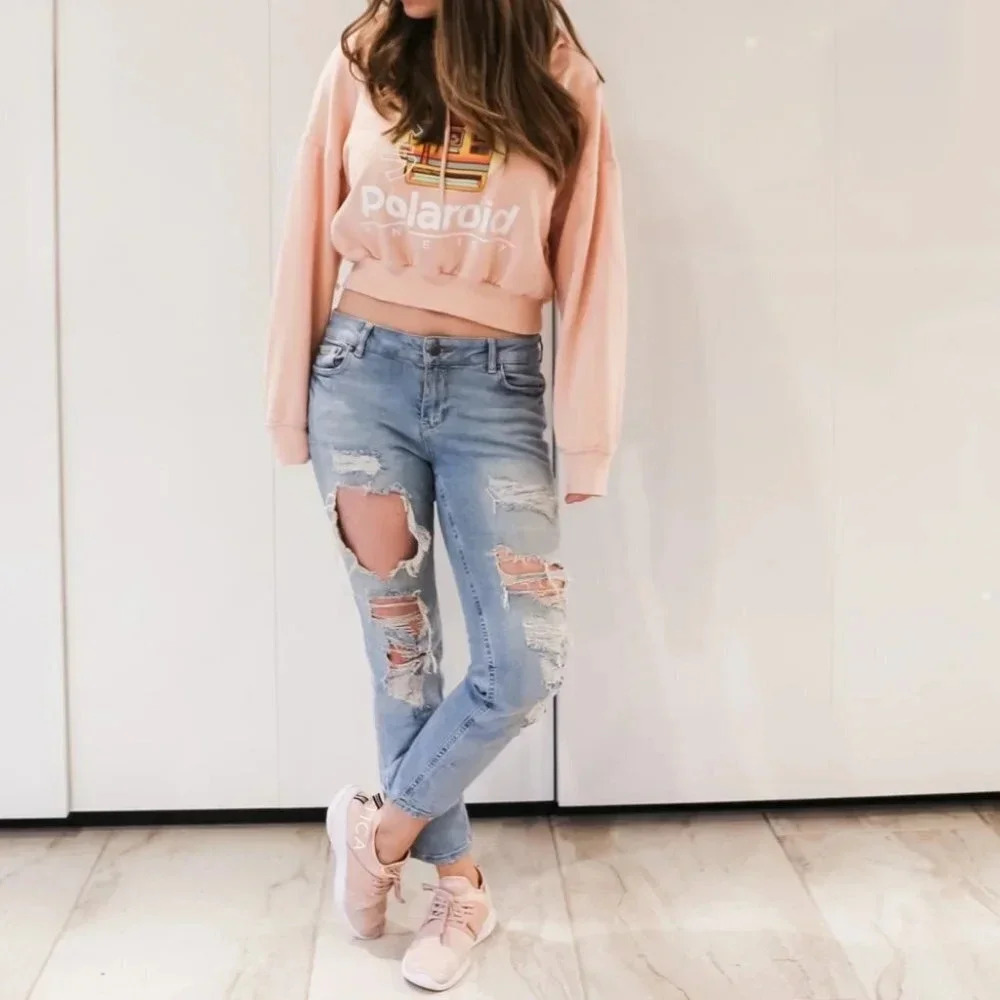 Polaroid cropped hoodie - Picture 8 of 11
